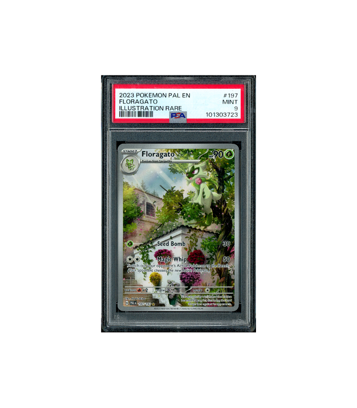 Pokemon Floragato Paldea Evolved 2023 AR Full Art #197 PSA 9