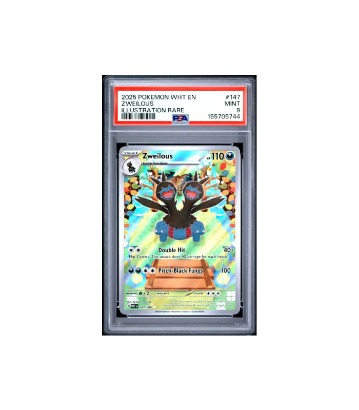 Pokemon Zweilous White Flare 2025 AR Full Art #147 PSA 9