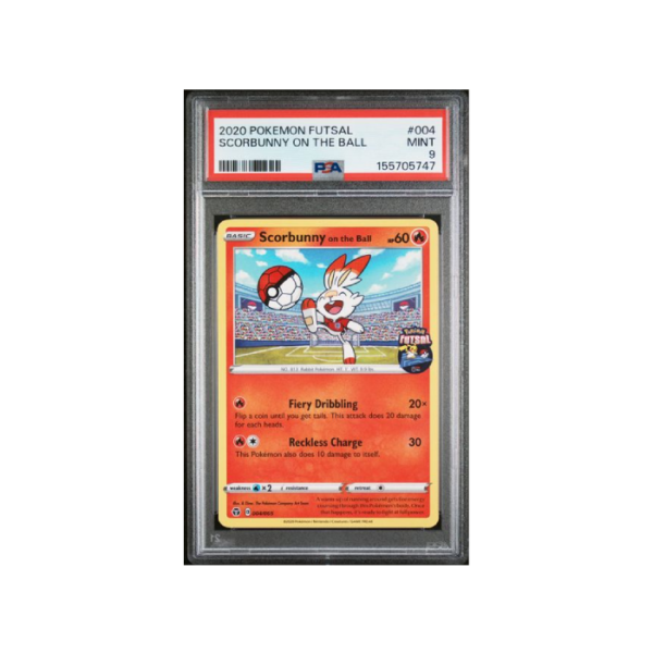 Pokemon Scorbunny on the Ball Futsal Promos #004 PSA 9