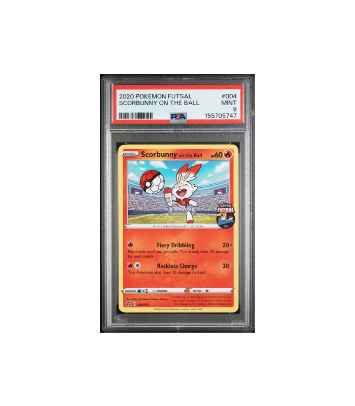Pokemon Scorbunny on the Ball Futsal Promos #004 PSA 9