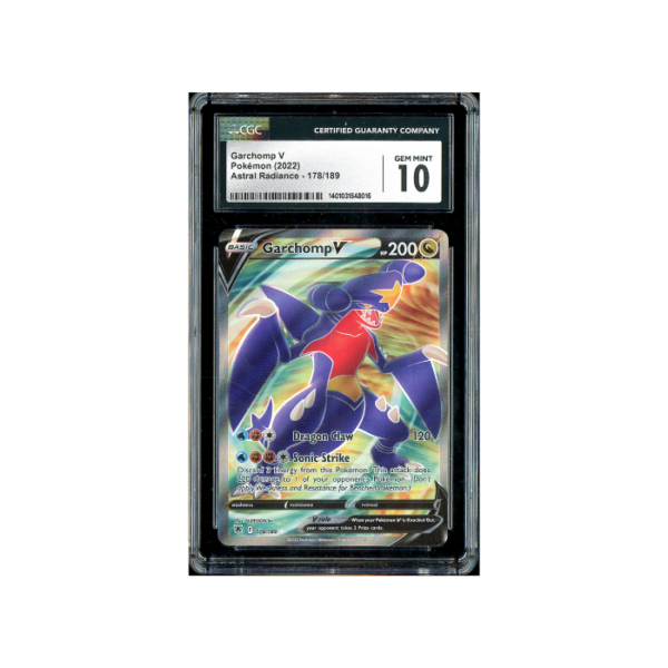 Pokemon Garchomp V SR Astral Radiance Full Art #178 CGC 10