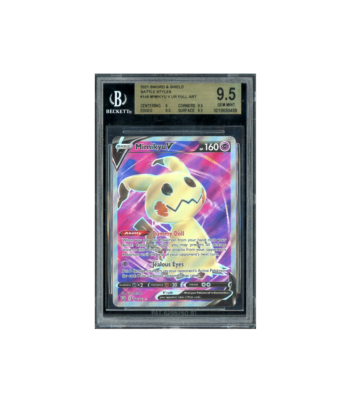 Pokemon Mimikyu V 2021 Battle Styles UR Full Art #148 BGS 9.5