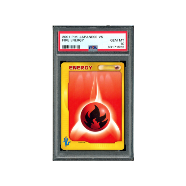 Pokemon Fire Energy VS Series 2001 PSA 10