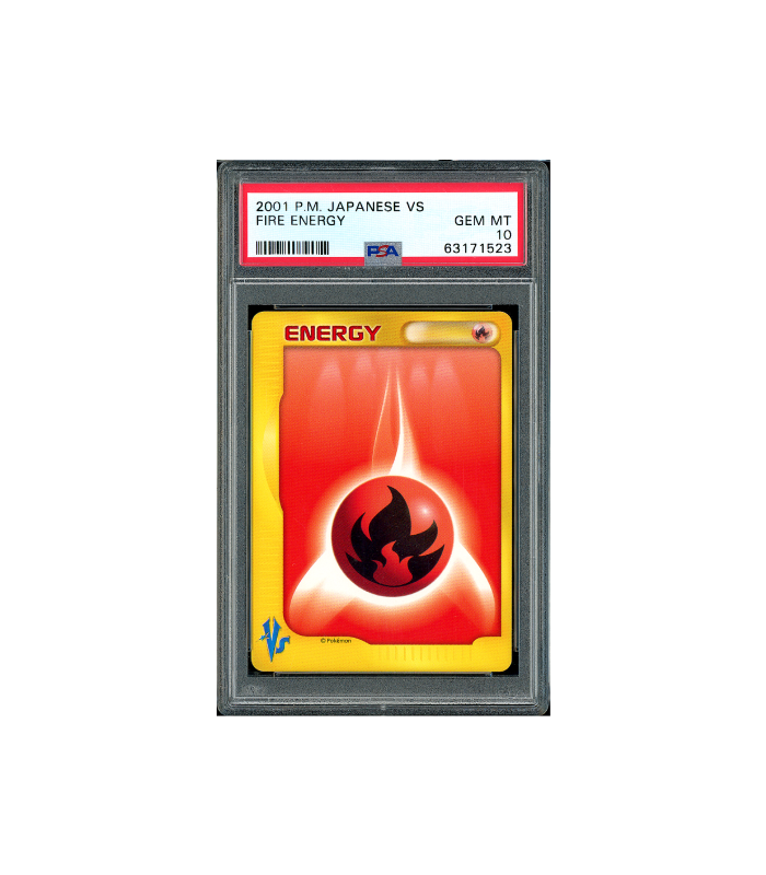 Pokemon Fire Energy VS Series 2001 PSA 10