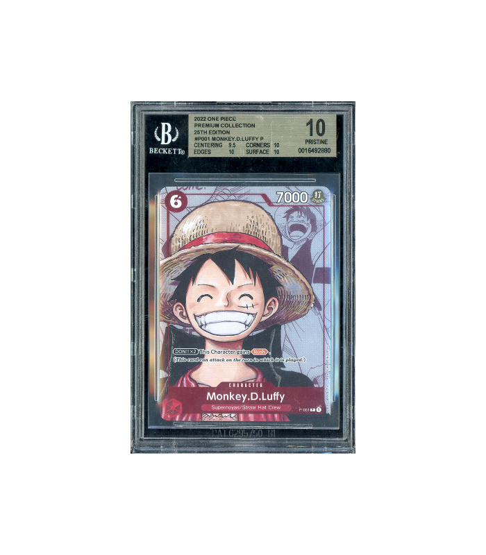 One Piece Monkey D. Luffy 25th Premium Coll. #P-001 BGS 10