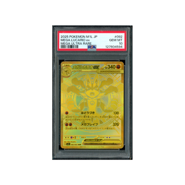 Pokemon Mega Lucario ex Mega Brave UR Full Art #092 PSA 10