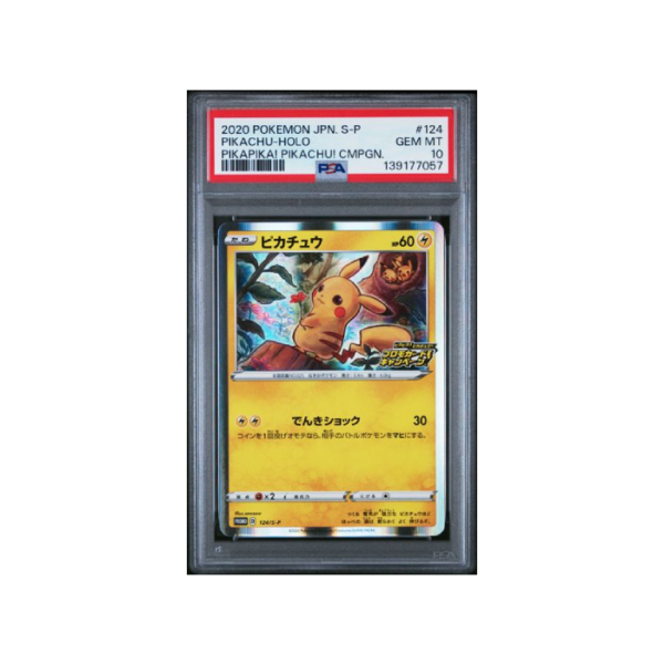 Pokemon Pikachu PikaPika! Pikachu! Campaign #124 PSA 10