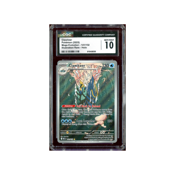 Pokemon Clawitzer Mega Evolution AR #141 CGC Pristine 10