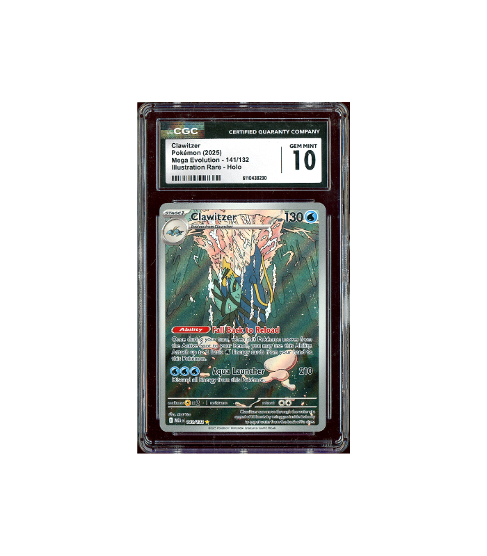 Pokemon Clawitzer Mega Evolution AR #141 CGC Pristine 10