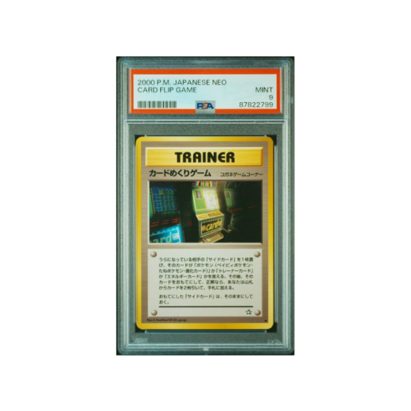 Pokemon Card Flip Game Gold Silver To A New World N1 PSA 9