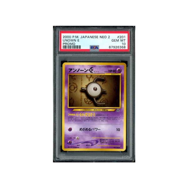 Pokemon Unown [E] Neo Premium File 2 2000 #201 PSA 10