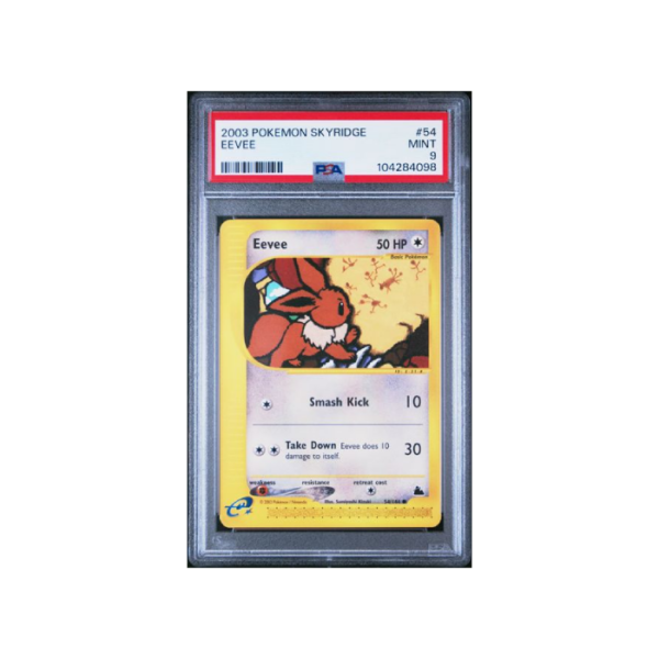 Pokemon Eevee e-Series Skyridge 2003 #54 PSA 9
