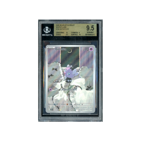 Pokemon Gothita White Flare 2025 AR Full Art #124 BGS 9.5