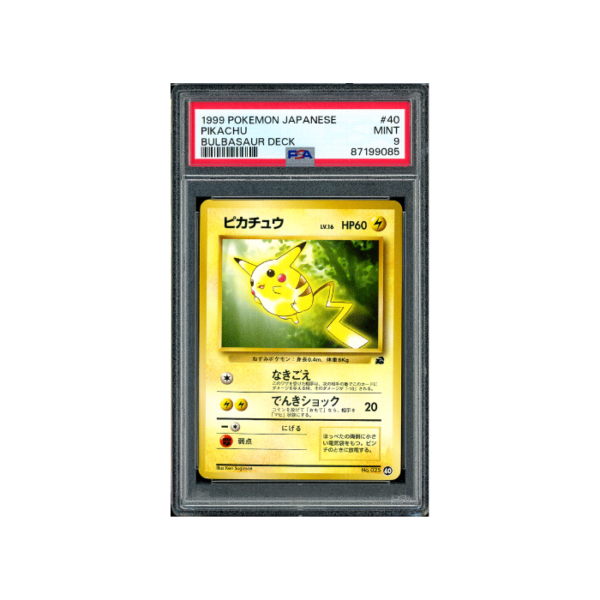 Pokemon Pikachu Bulbasaur Deck 1999 #40 PSA 9
