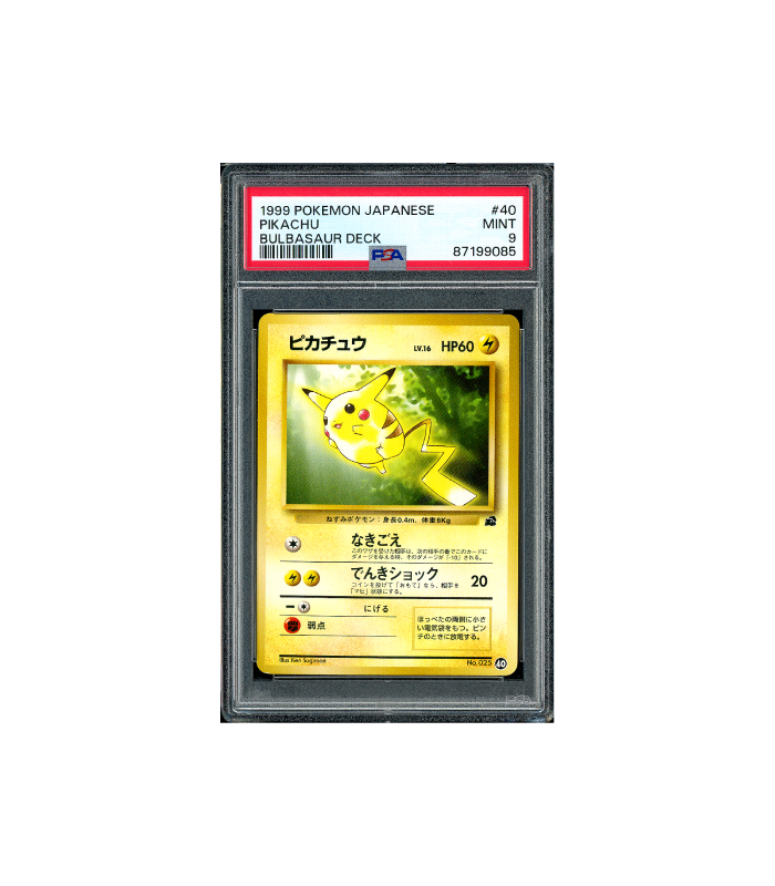 Pokemon Pikachu Bulbasaur Deck 1999 #40 PSA 9 Pokemon Pikachu Bulbasaur Deck 1999 #40 PSA 9