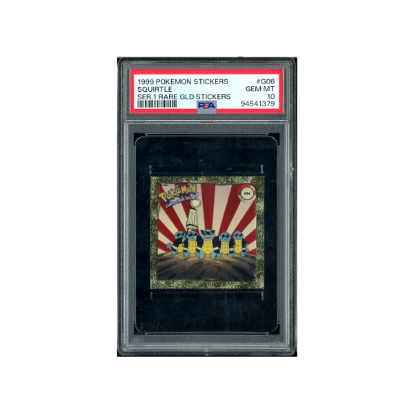 Pokemon Squirtle Series 1 Rare Gold Sticker #G06 PSA 10