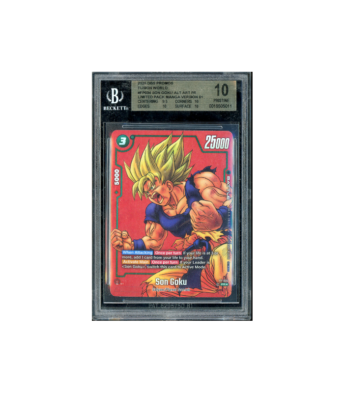 Dragon Ball Son Goku Fusion World Manga Alt #FP034 BGS 10