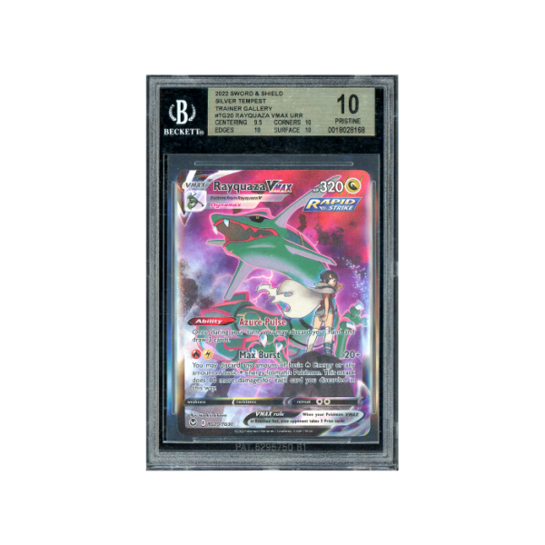 Pokemon Rayquaza VMAX Silver Tempest Full Art #TG20 BGS 10