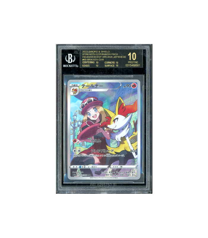 Pokemon Braixen Incadescent Arcana #069 BGS 10 [Black Label]