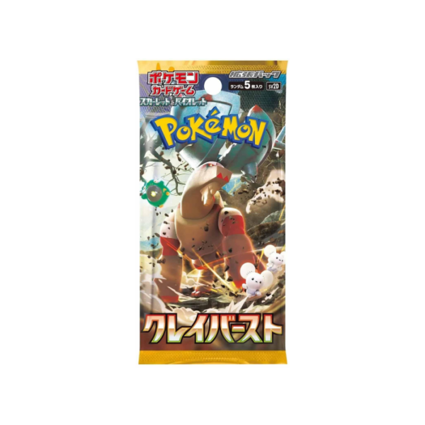 Pokemon Scarlet & Violet Clay Burst sv2D Booster Pack