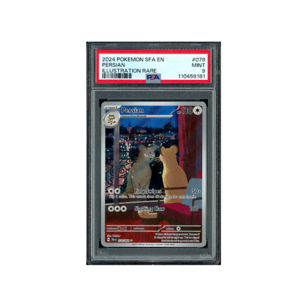 Pokemon Persian Shrouded Fable AR Full Art #078 PSA 9