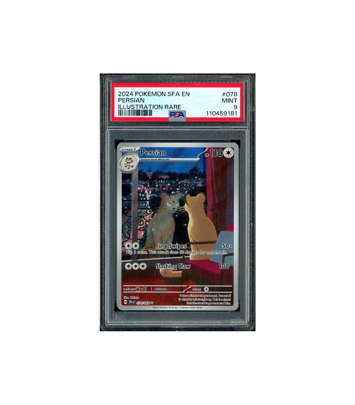 Pokemon Persian Shrouded Fable AR Full Art #078 PSA 9