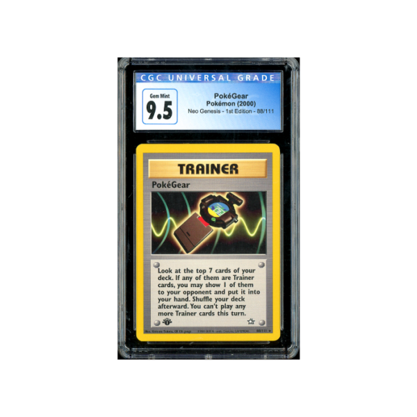 Pokemon PokéGear 1st Edition Neo Genesis 2000 #88 CGC 9.5