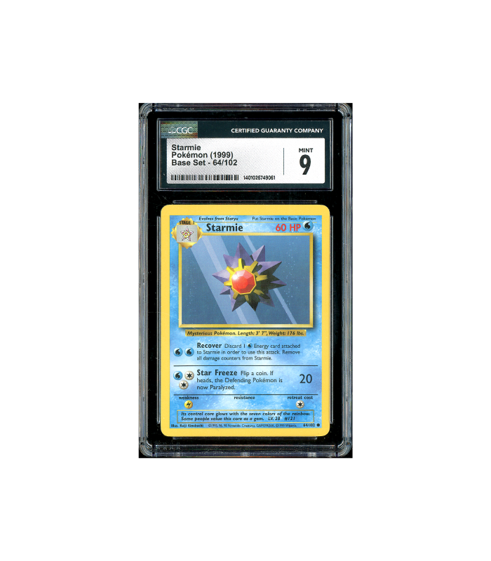 Pokemon Starmie Base Set 1999 #64 CGC 9