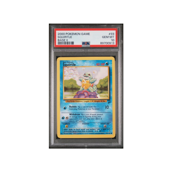 Pokemon Squirtle Base Set 2 2000 #93 PSA 10
