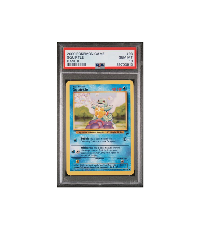 Pokemon Squirtle Base Set 2 2000 #93 PSA 10