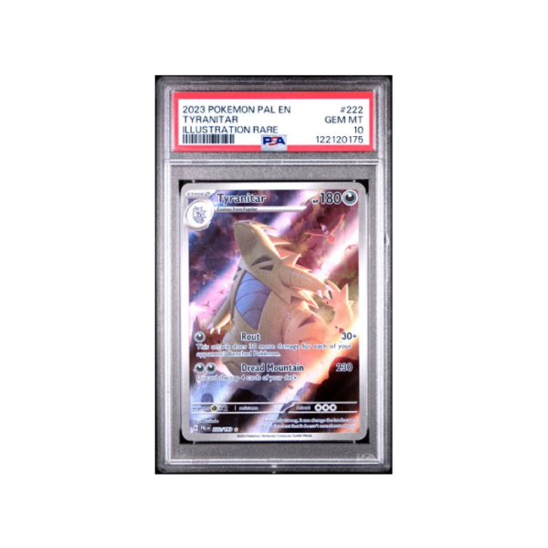 Pokemon Tyranitar Paldea Evolved AR Full Art #222 PSA 10