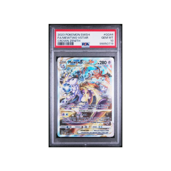 Pokemon Mewtwo VSTAR Crown Zenith Full Art #GG44 PSA 10