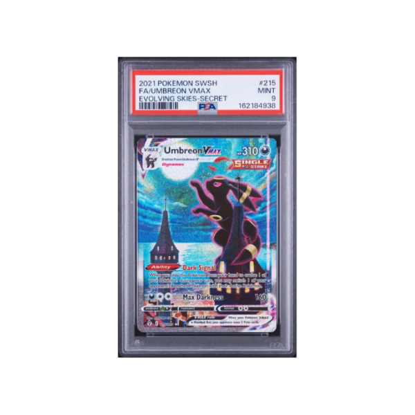 Pokemon Umbreon VMAX Evolving Skies Full Art #215 PSA 9
