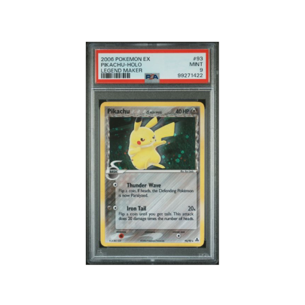 Pokemon Pikachu Holo 2006 EX Legend Maker #93 PSA 9