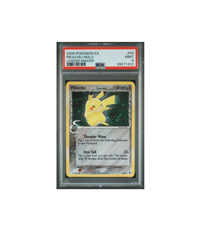 Pokemon Pikachu Holo 2006 EX Legend Maker #93 PSA 9