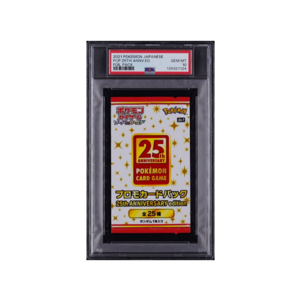 Pokemon 25th Anniversary Promo Pack s8a-P PSA 10