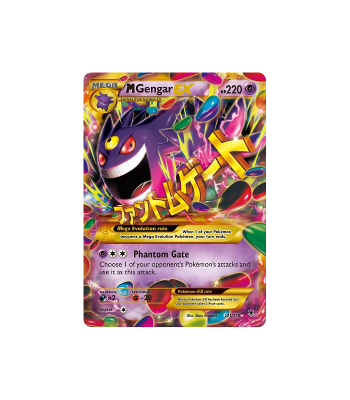 Pokemon M Gengar EX XY Phantom Forces #121 NM